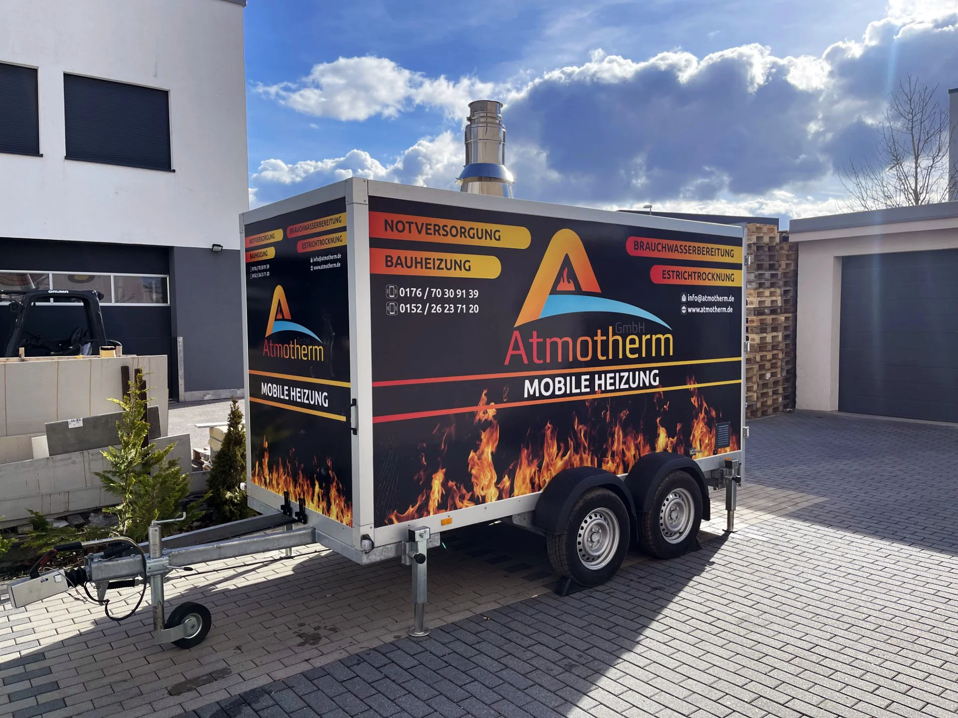 Mobile Heizzentrale von Atmotherm